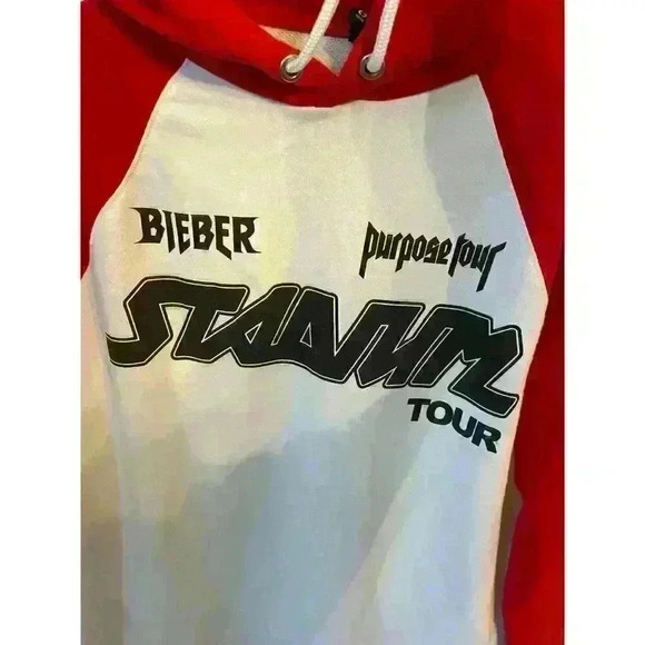 Justin Bieber 2017 Purpose Stadium Tour Hoodie Pullover, Small - Picture 7 of 9